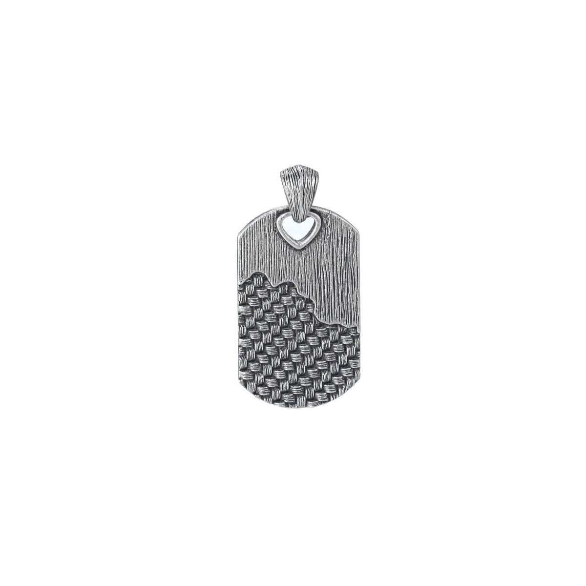 Dog Tag Necklace with Woven - KINGKA Jewelry