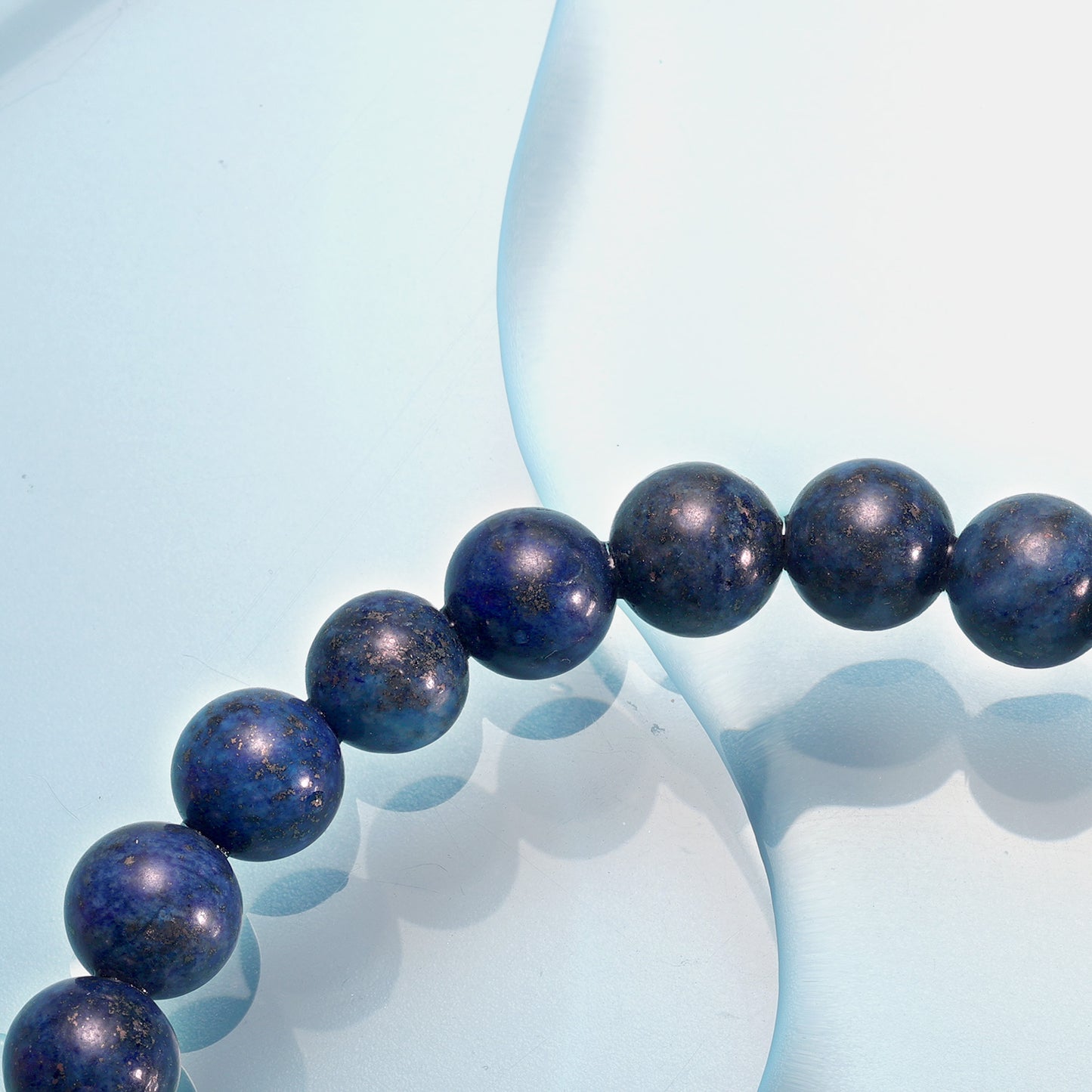 KINGKA Lapis Stone Bead Bracelet, Gold, The Earth - KINGKA Jewelry