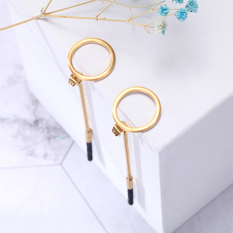 Women Drop Earrings Black - KINGKA Jewelry