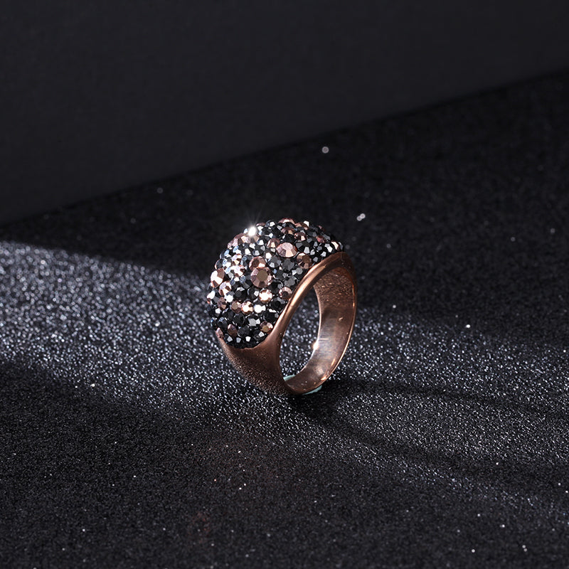Women Ring Crystal Dome - KINGKA Jewelry