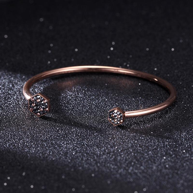 Women Open Bangle Honey Comb - KINGKA Jewelry