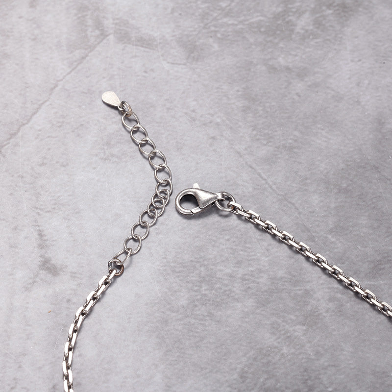 Men's Wolf's Fang Necklace with Woven - KINGKA Jewelry