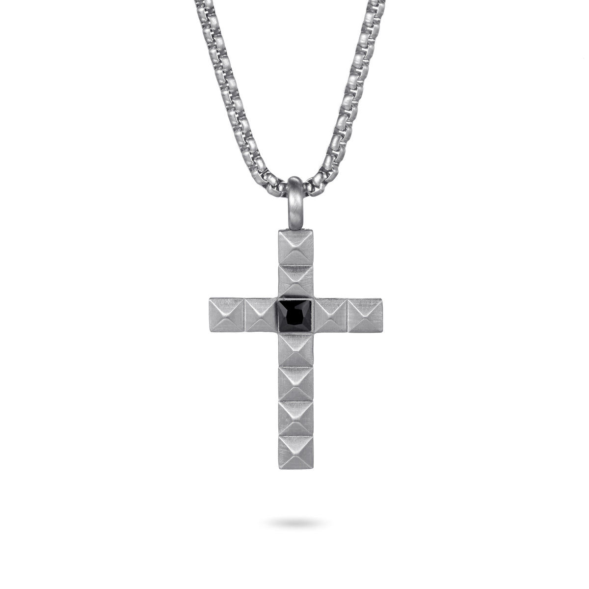 Men's Cross Necklace Pyramid - KINGKA Jewelry