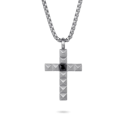 Men's Cross Necklace Pyramid - KINGKA Jewelry