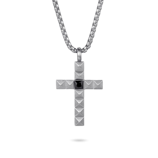 Men's Cross Necklace Pyramid - KINGKA Jewelry