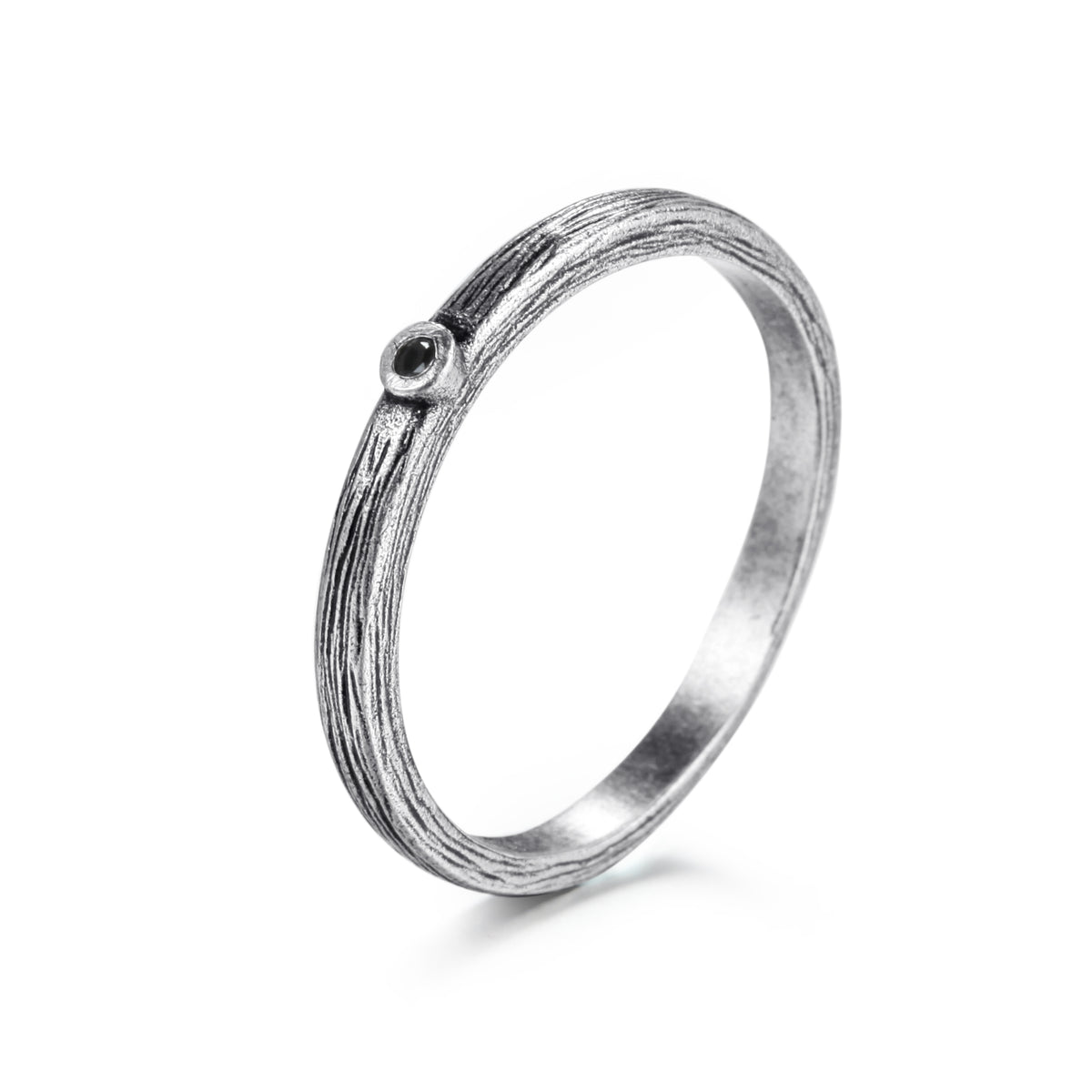 925 Silver Ring with Diamond - KINGKA Jewelry