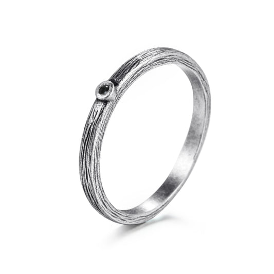 925 Silver Ring with Diamond - KINGKA Jewelry