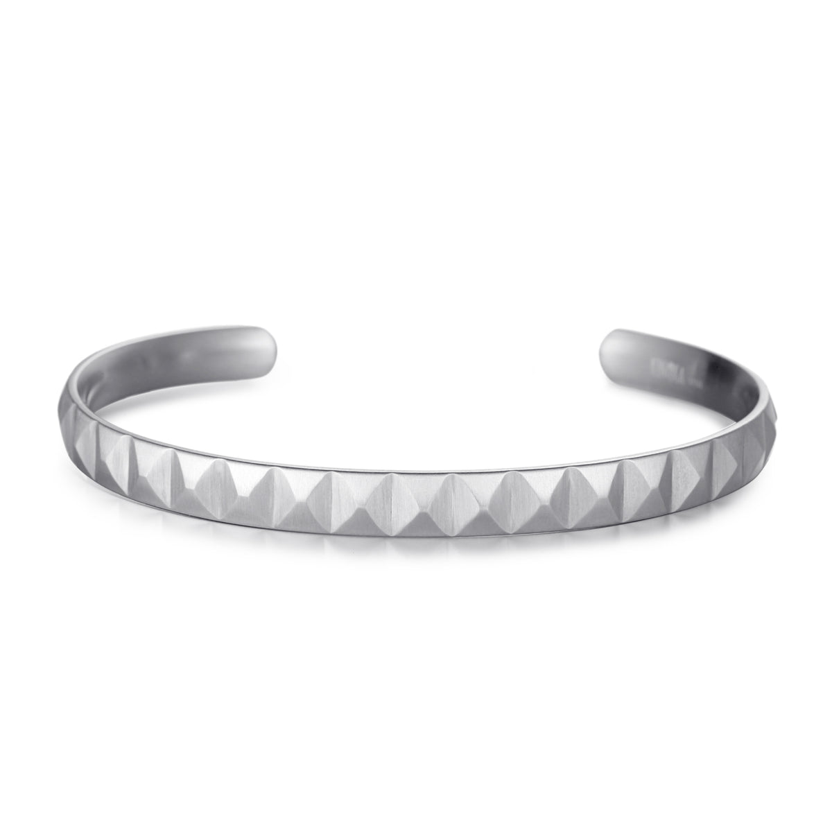 Stainless Steel Pyramid Bangle - KINGKA Jewelry