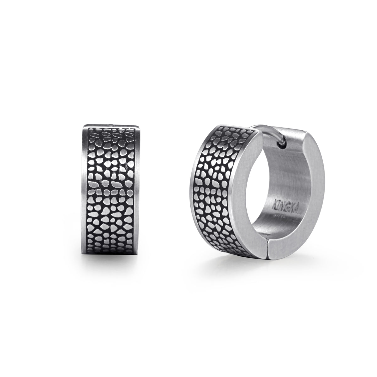 Men's Huggie Earrings Reptile - KINGKA Jewelry