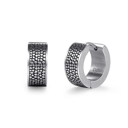 Men's Huggie Earrings Reptile - KINGKA Jewelry