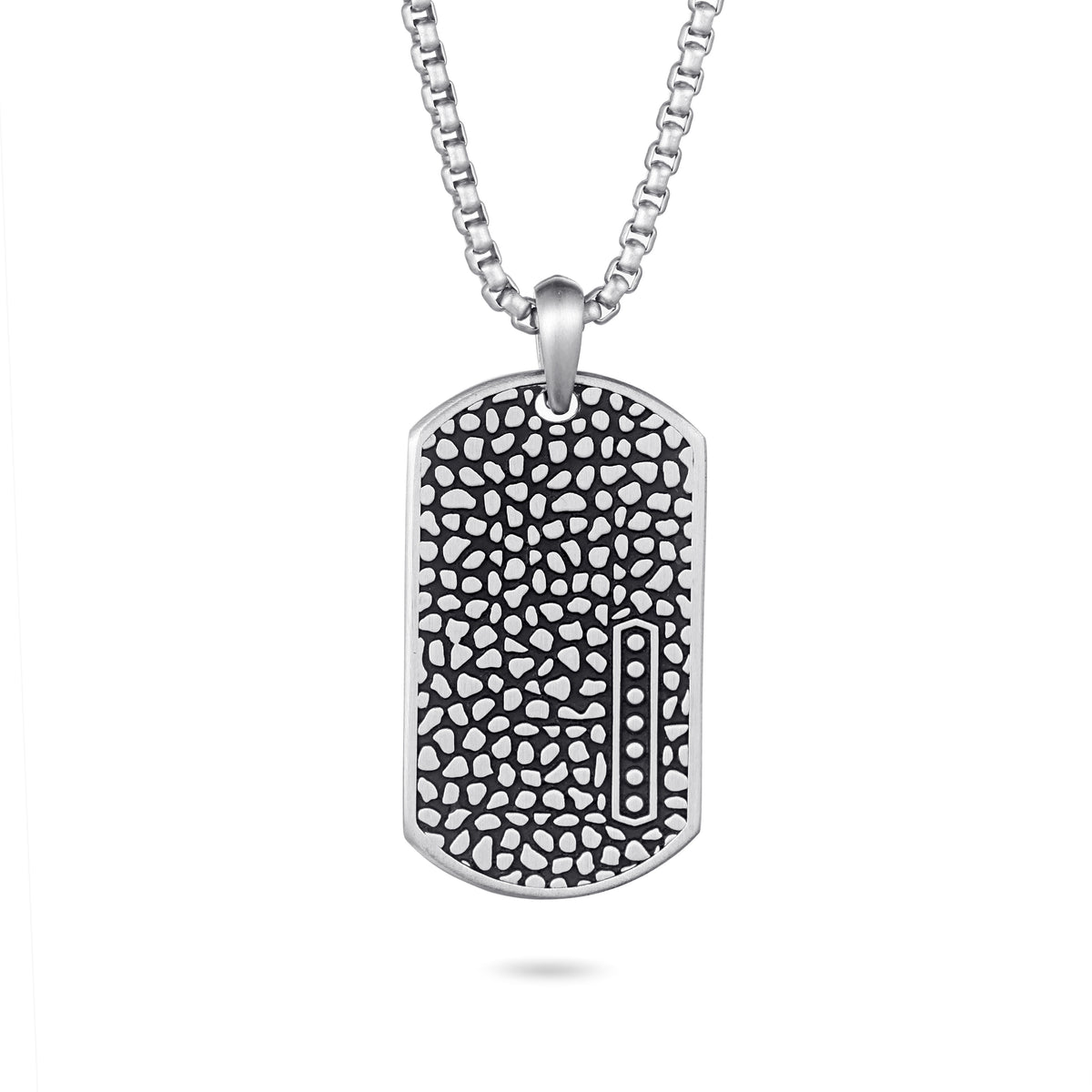 Men's Dog Tag Necklace Reptile - KINGKA Jewelry