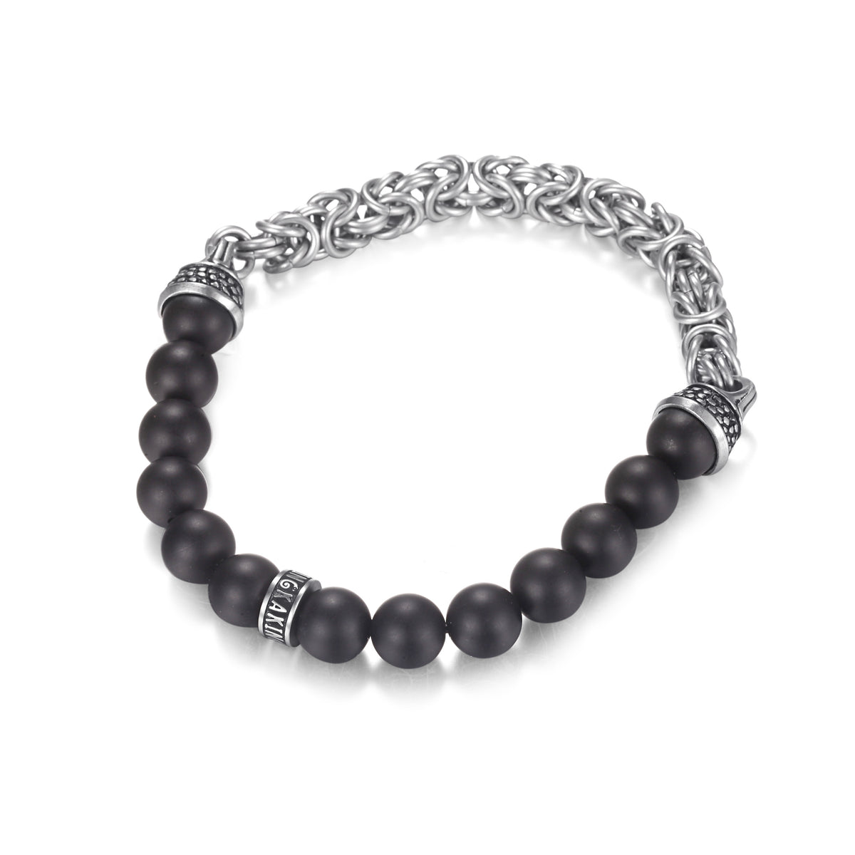 Men's Beaded King Chain Bracelet - KINGKA Jewelry
