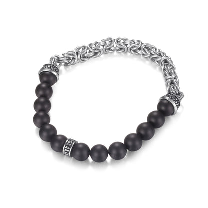 Men's Beaded King Chain Bracelet - KINGKA Jewelry