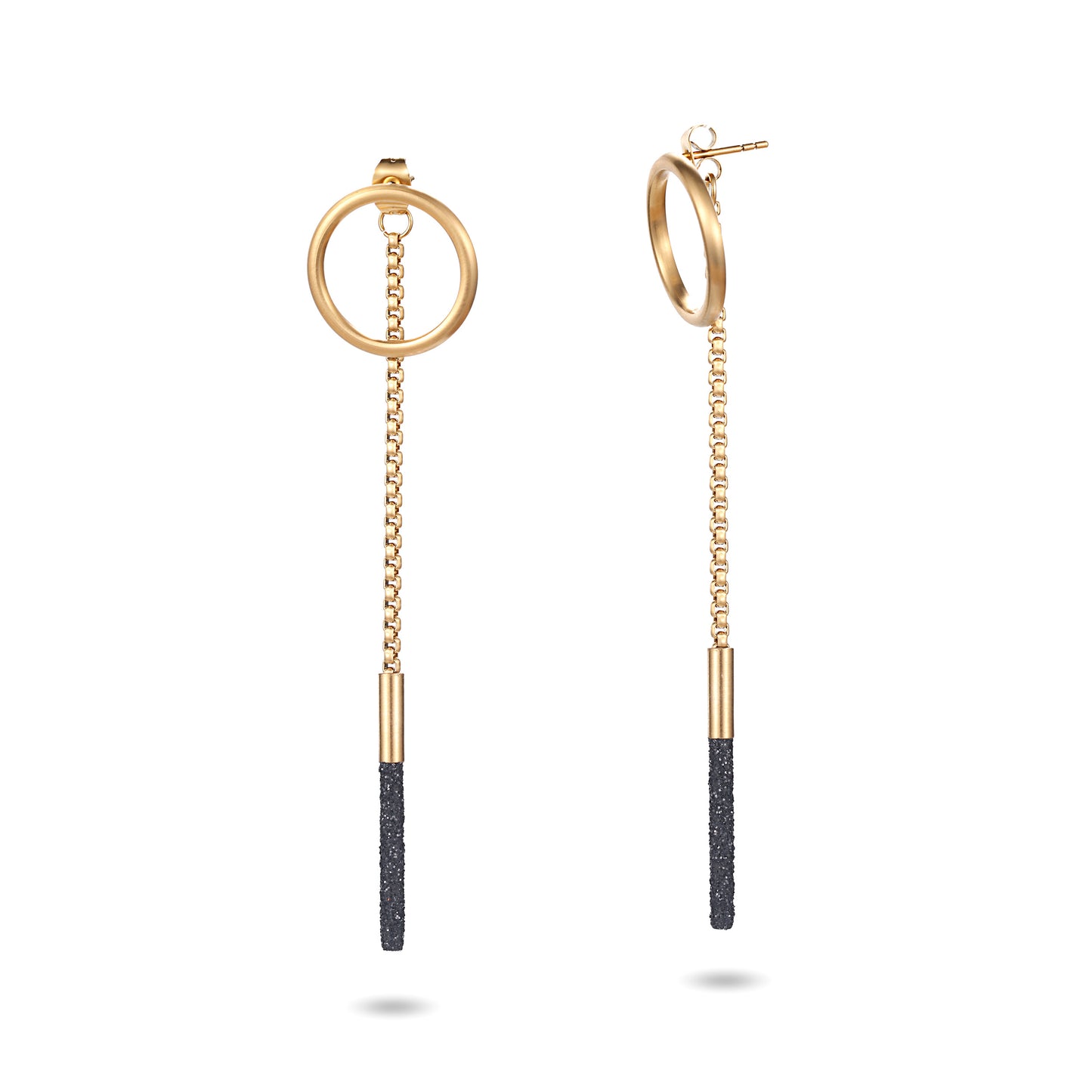 Women Drop Earrings Black - KINGKA Jewelry