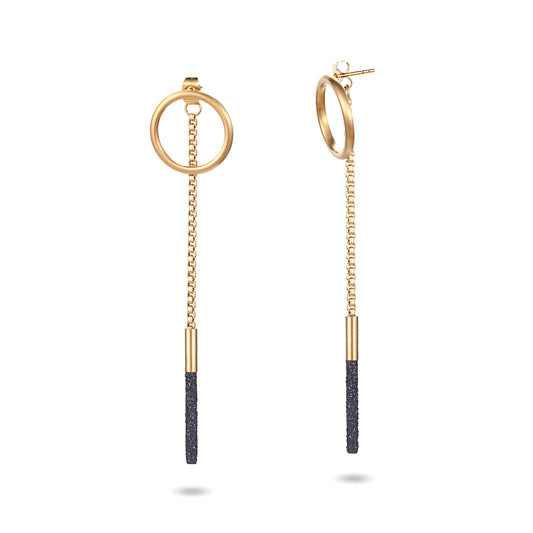Women Drop Earrings Black - KINGKA Jewelry
